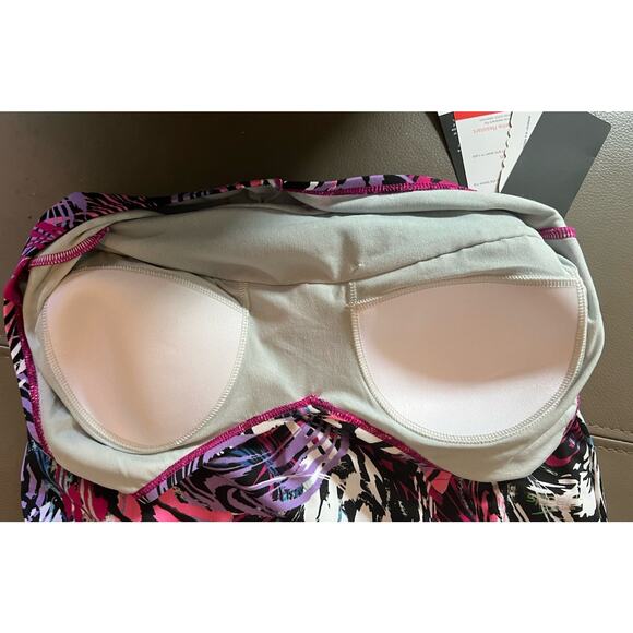 Speedo Women's 10 Swimsuit One Piece Moderate Cut Festival Fuchsia Animal Swirl - Picture 13 of 14